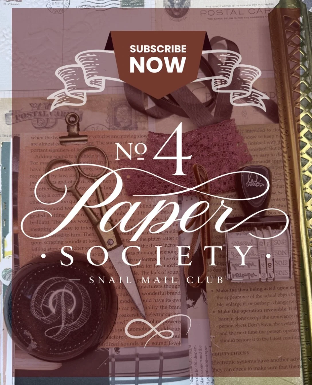 Hey hey heyyyy!
My snail mail club No 4 Paper Society is gearing up for the November drop! Are you subscribed yet? 

What are you waiting for?

Society is now open to subscribers. Just $12 per month!!!

Finding joy through journaling brings a smile t