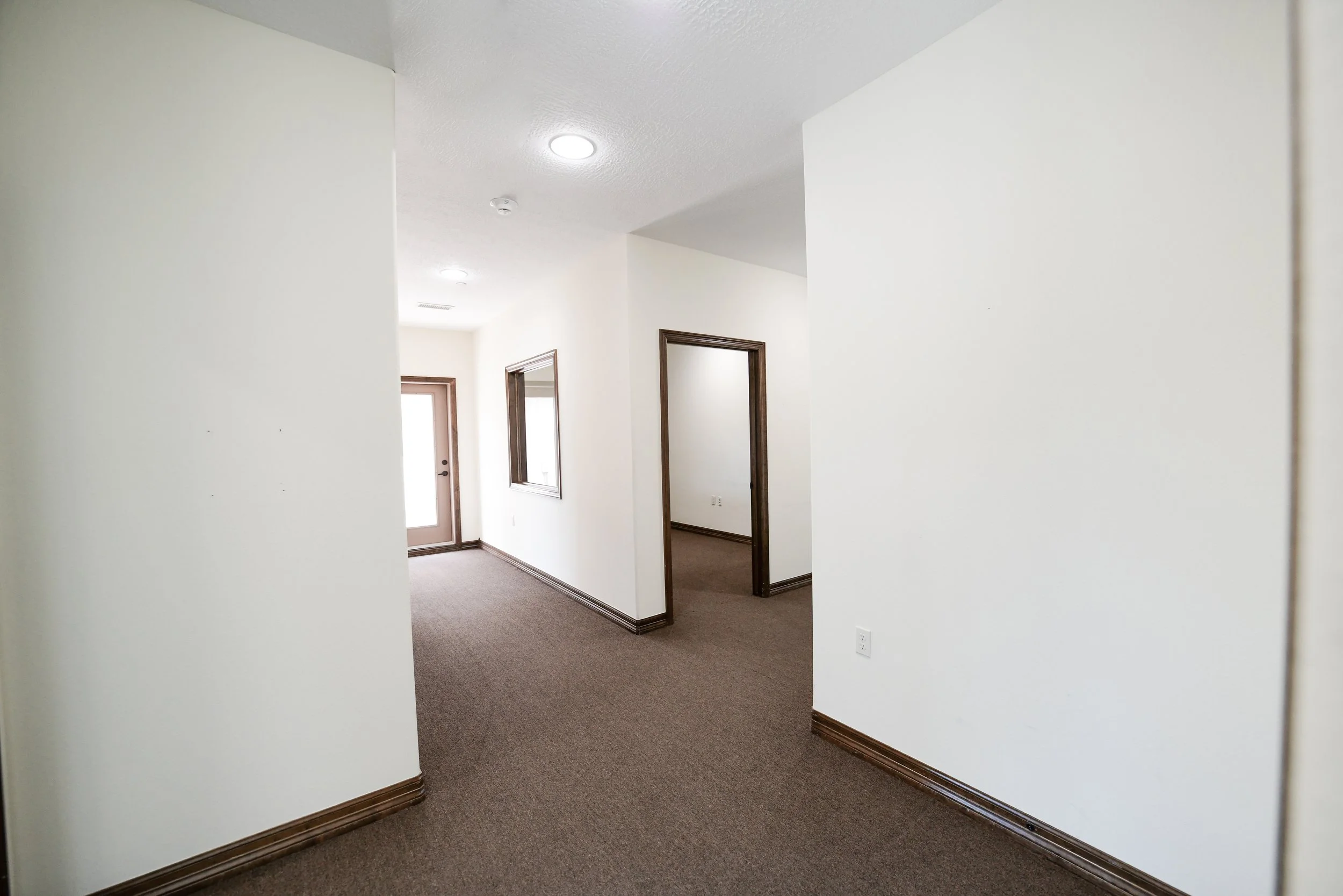 Hallways from the reception area