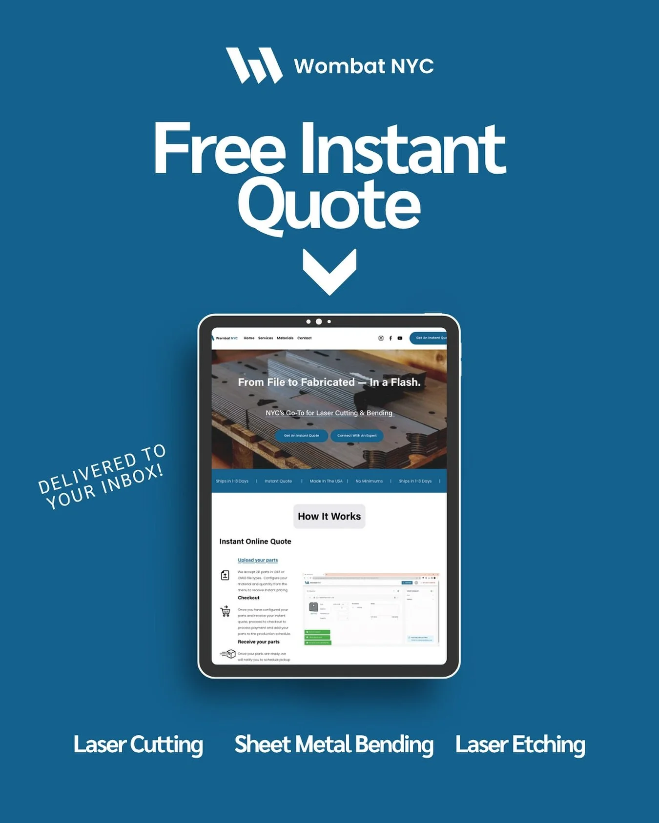 Quote faster, build sooner. Get your FREE instant quote at wombatnyc.com and see exactly what it takes to fabricate your parts&mdash;right here in Brooklyn, at no cost.
Wombat NYC is ready when you are.

#fabrication
#welding
#metalwork
#engineering
