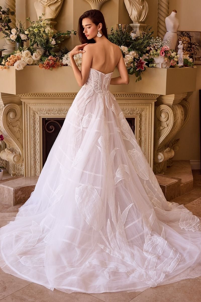 A-Line Embellished Wedding Dress