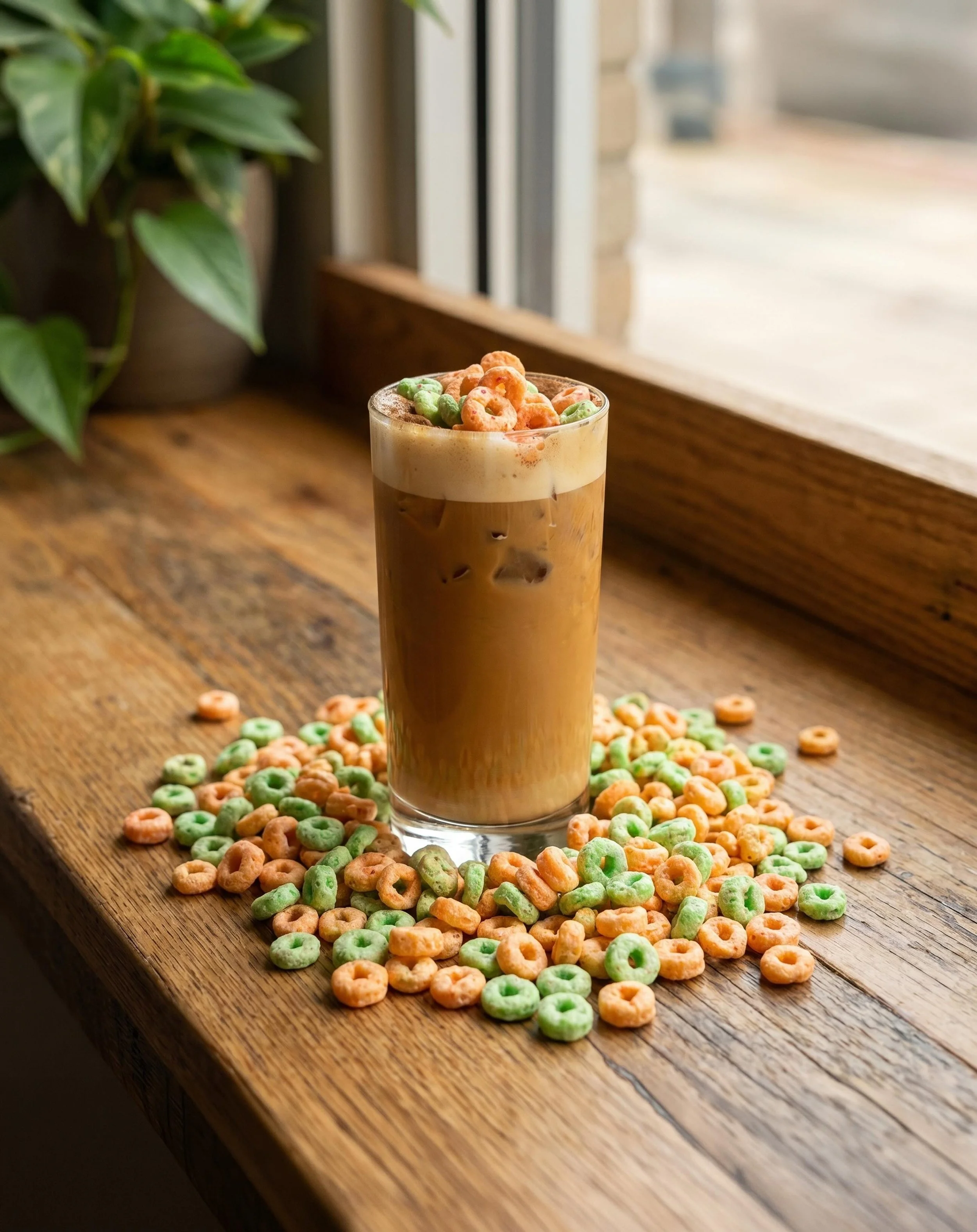 In the spirit of the Knicks and New York, this latte hits the menu tomorrow. &ldquo;The Big Apple Jack Latte&rdquo; 
Oat Milk soaked in Apple Jacks | Apple Syrup | Cinnamon Sugar | Espresso | Cinnamon Powder