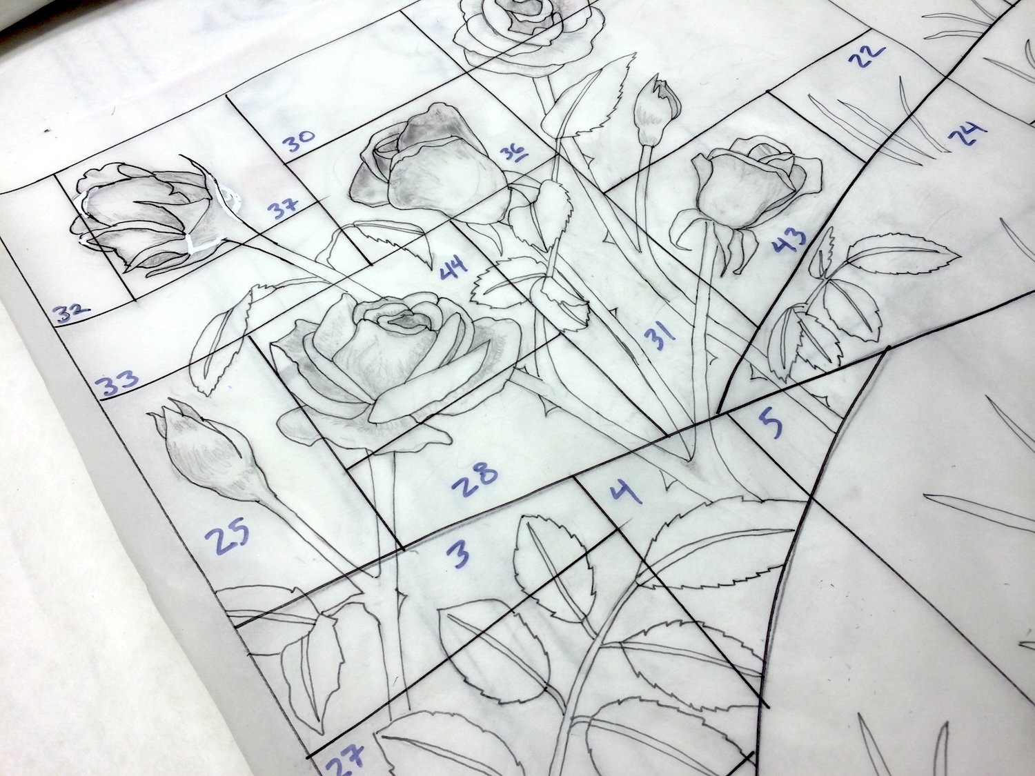  Debora Young drawing for fabrication "cartoon", 2014 