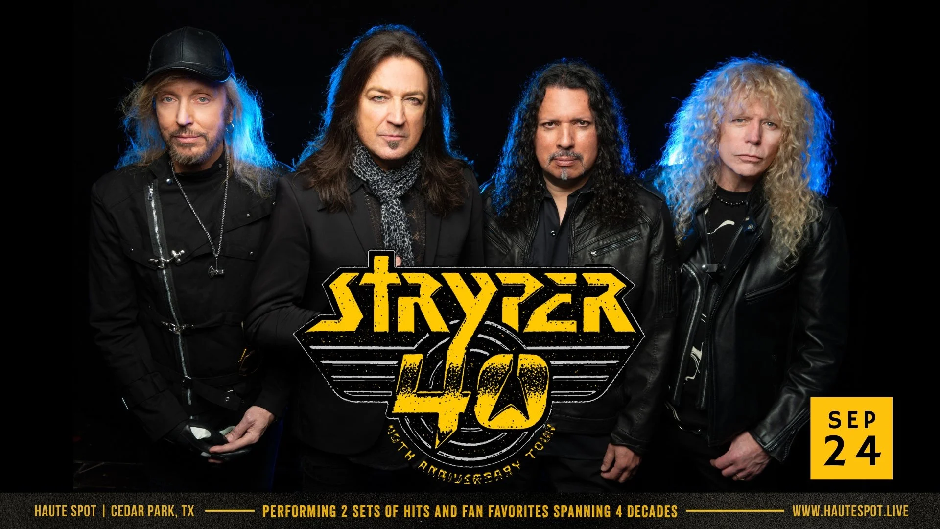 Stryper Red Rocks Stryper's 40th Anniversary Tour 9/24/24 - Performing Two Sets spanning ...