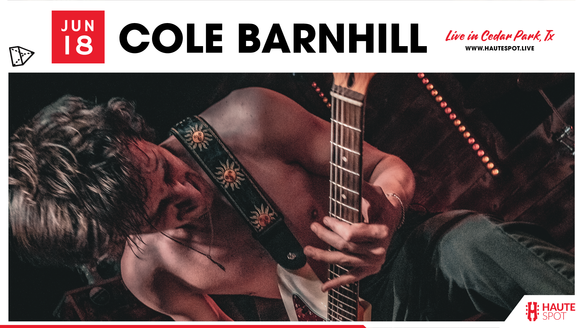 cole barnhill live at haute spot graphic