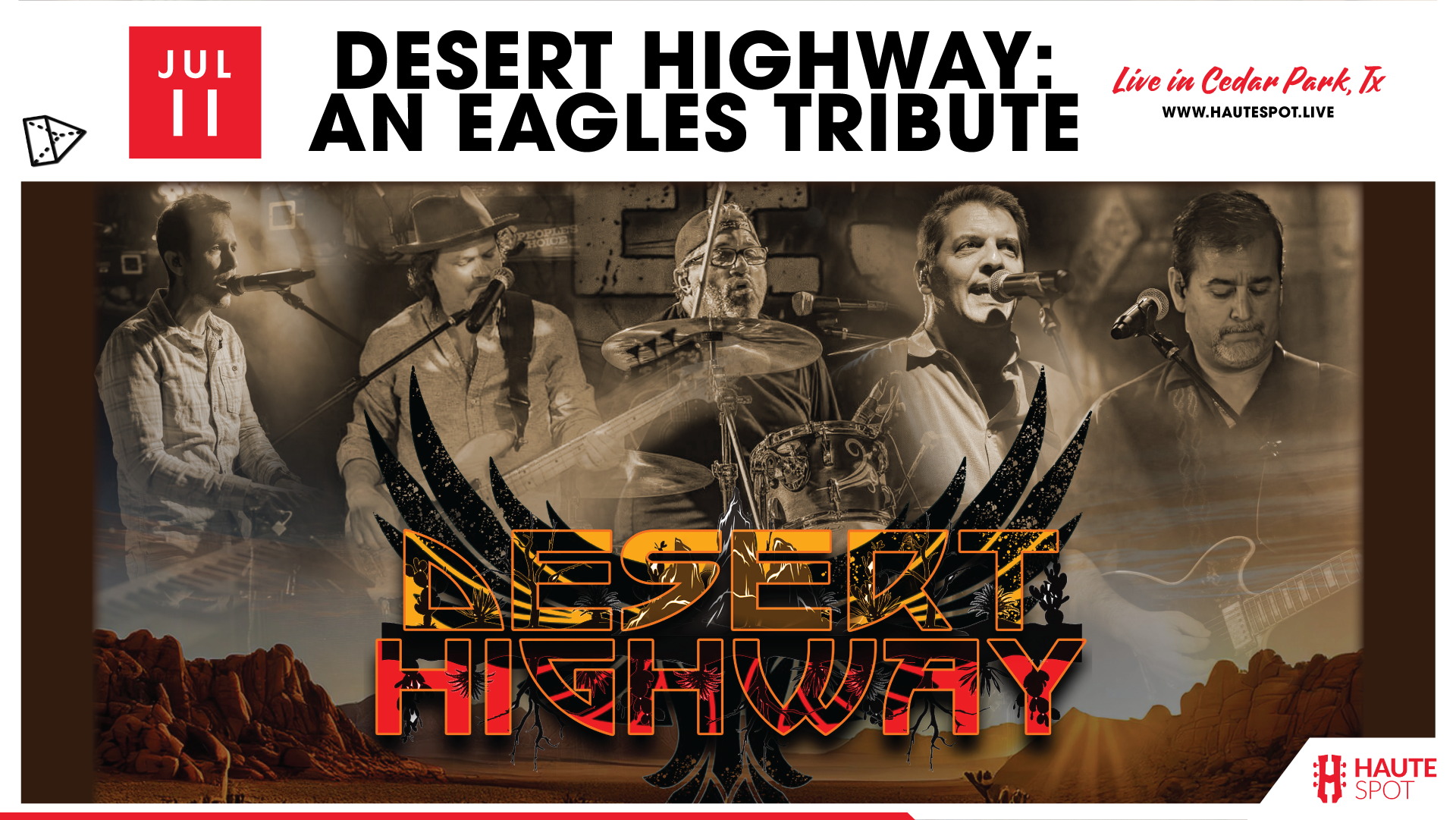 Desert Highway Eagles Tribute Live at Haute SPot in Cedar Park