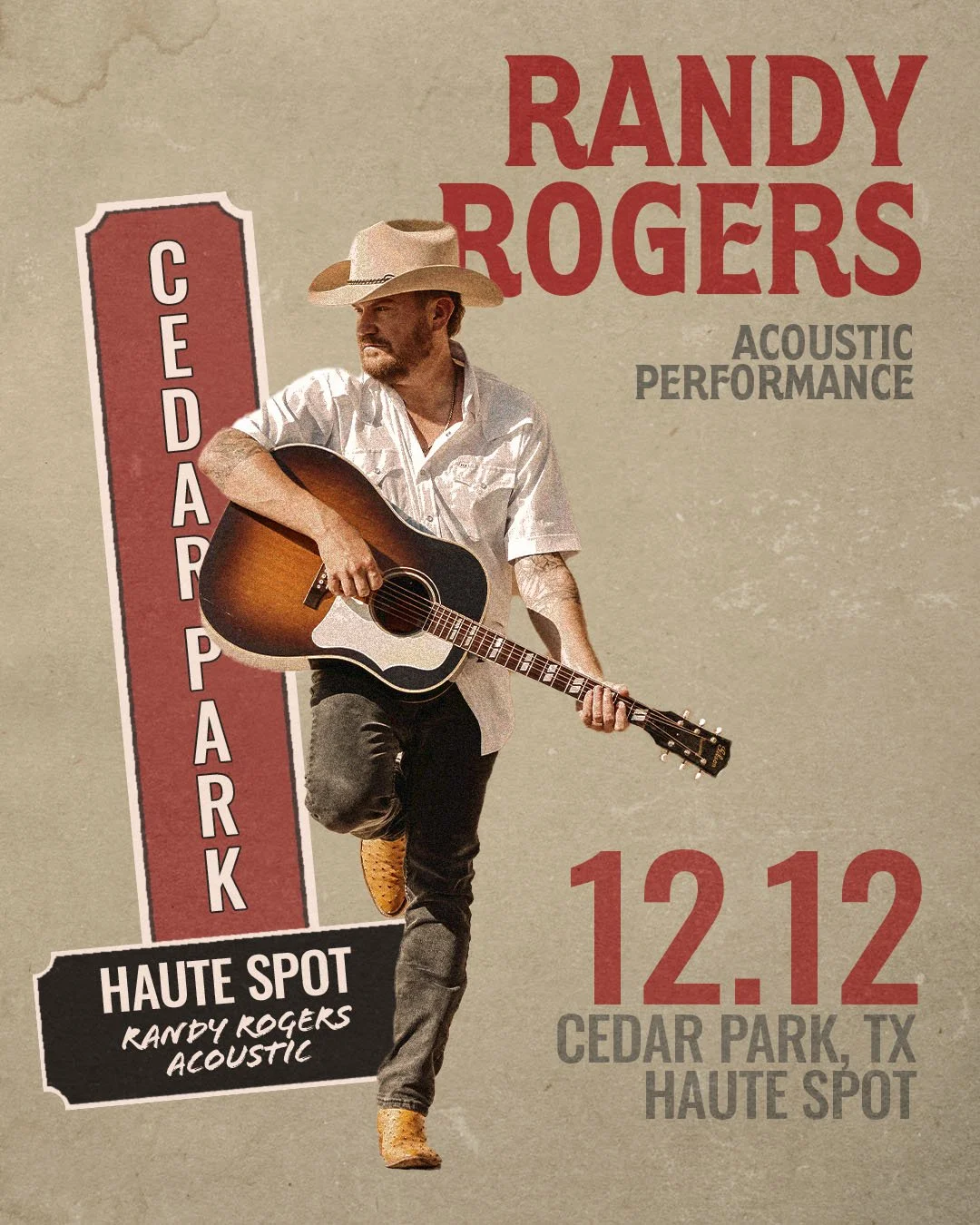 Randy Rogers Acoustic at Haute Spot