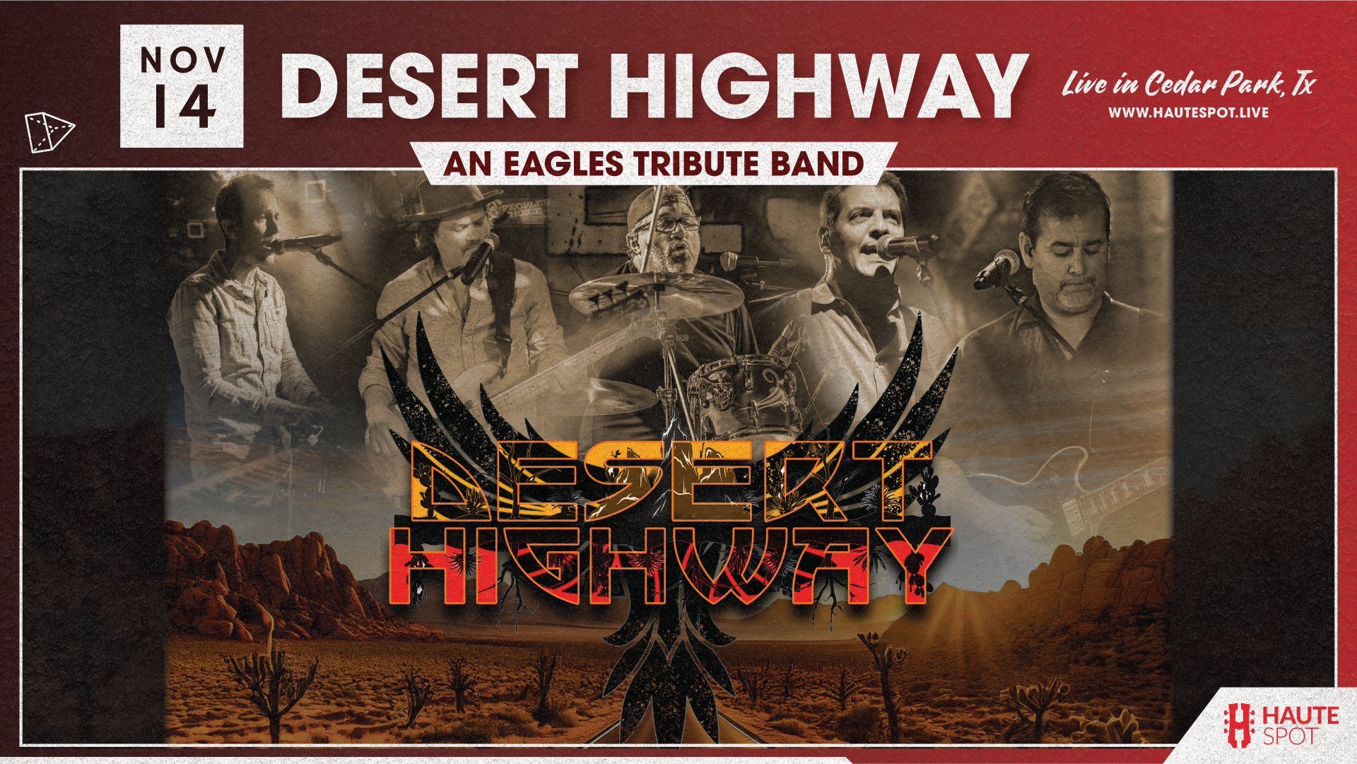 Desert Highway Eagles Tribute live in cedar park, tx
