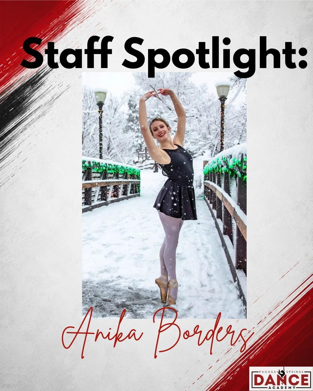 ✨ **Meet Anika!** ✨

With years of experience dancing, teaching, and choreographing at PSDA,along with a background in both dance and music, Anika brings a love of technique, creativity, and performance to every class she teaches.

From the strong fo