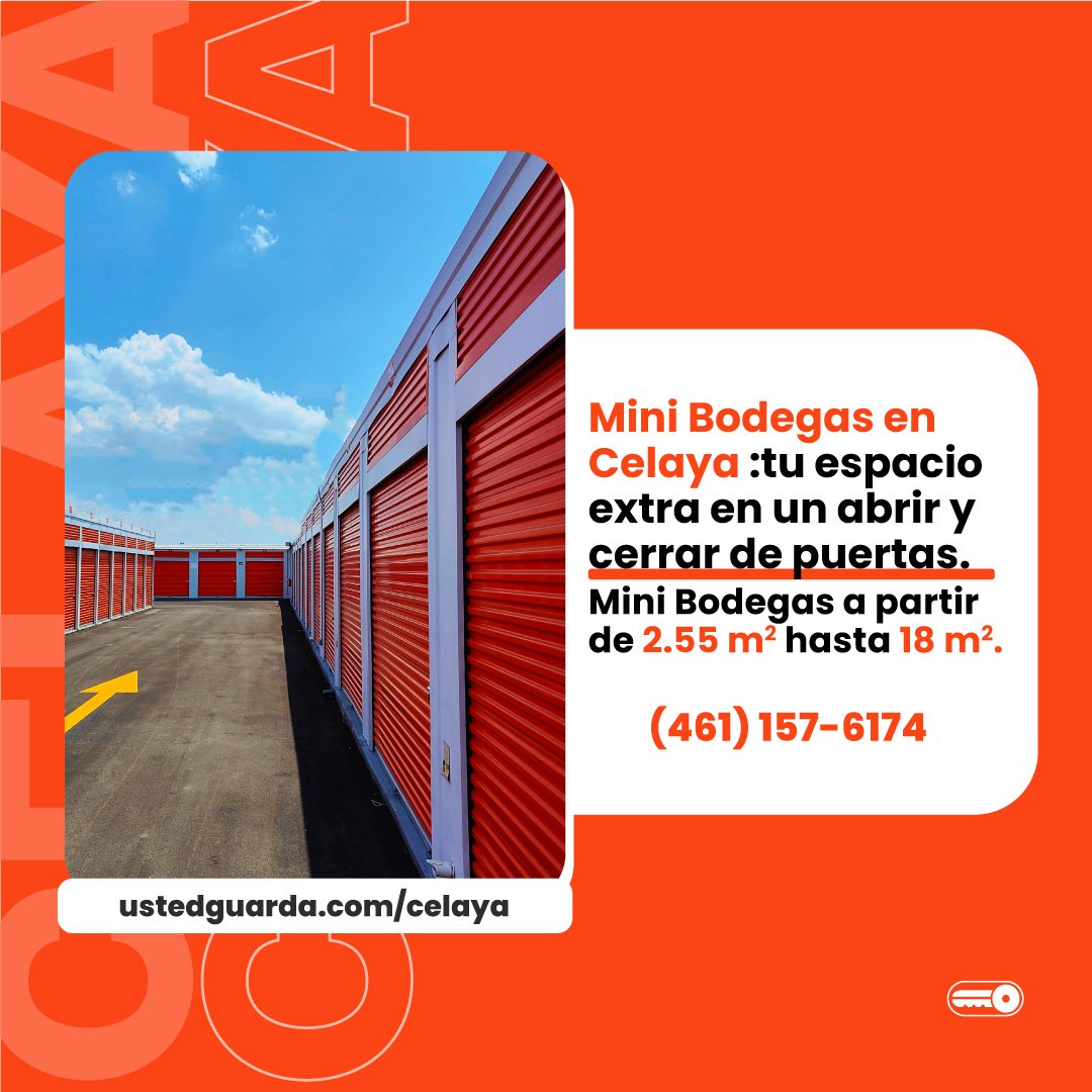 Tu espacio extra en Celaya Guanajuato en un abrir y cerrar puertas.
Renta ahora tu Mini Bodega.
Cont&aacute;ctanos en (461) 157 6174 .
.
.
.
#minibodegas #celaya #rentademinibodegas #selfstorage