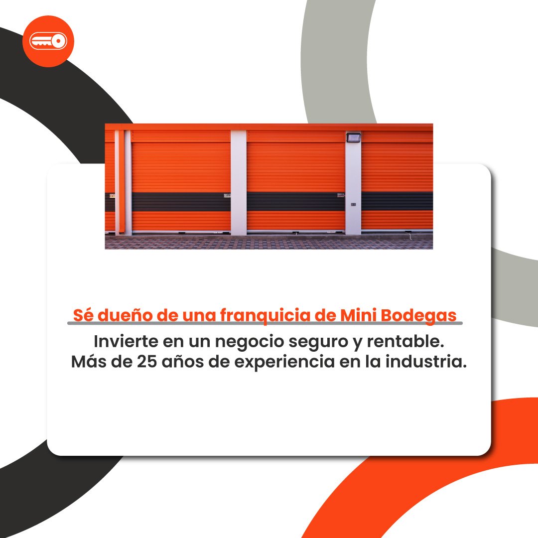 Haz crecer tu inversi&oacute;n con nuestra franquicia de Mini Bodegas. M&aacute;s de 25 a&ntilde;os siendo los l&iacute;deres de Franquicias dedicadas a la renta de Mini Bodegas.
 #MiniBodegas #SelfStorage #franquiciasinmobiliarias #oportunidadnegoci