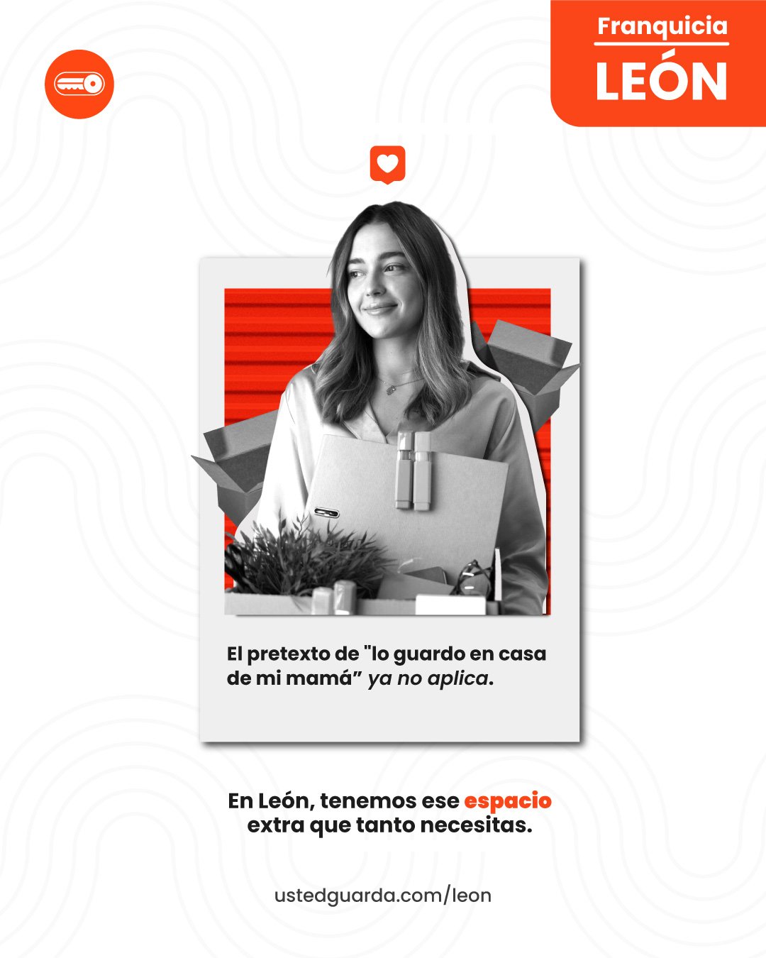 El pretexto de &quot;lo guardo en casa de mi mam&aacute;&quot; ya no aplica. 🥲
Despreocupate, nosotros tenemos la Mini Bodega que necesitas en Le&oacute;n. 📦
Visita nuestro sitio web y comienza Rentar tu Mini Bodega.
https;//ustedguarda.com/leon
.
