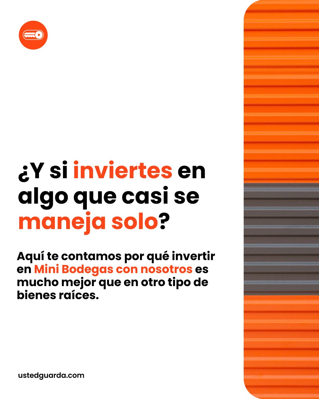 🤔&iquest;Est&aacute;s buscando un negocio que no te cueste tanto arrancar, pero que s&iacute; te d&eacute; buenas ganancias? 
Te contamos por qu&eacute; invertir con Bodegas Usted Guarda es mucho m&aacute;s inteligente que en otro tipo de bienes ra&
