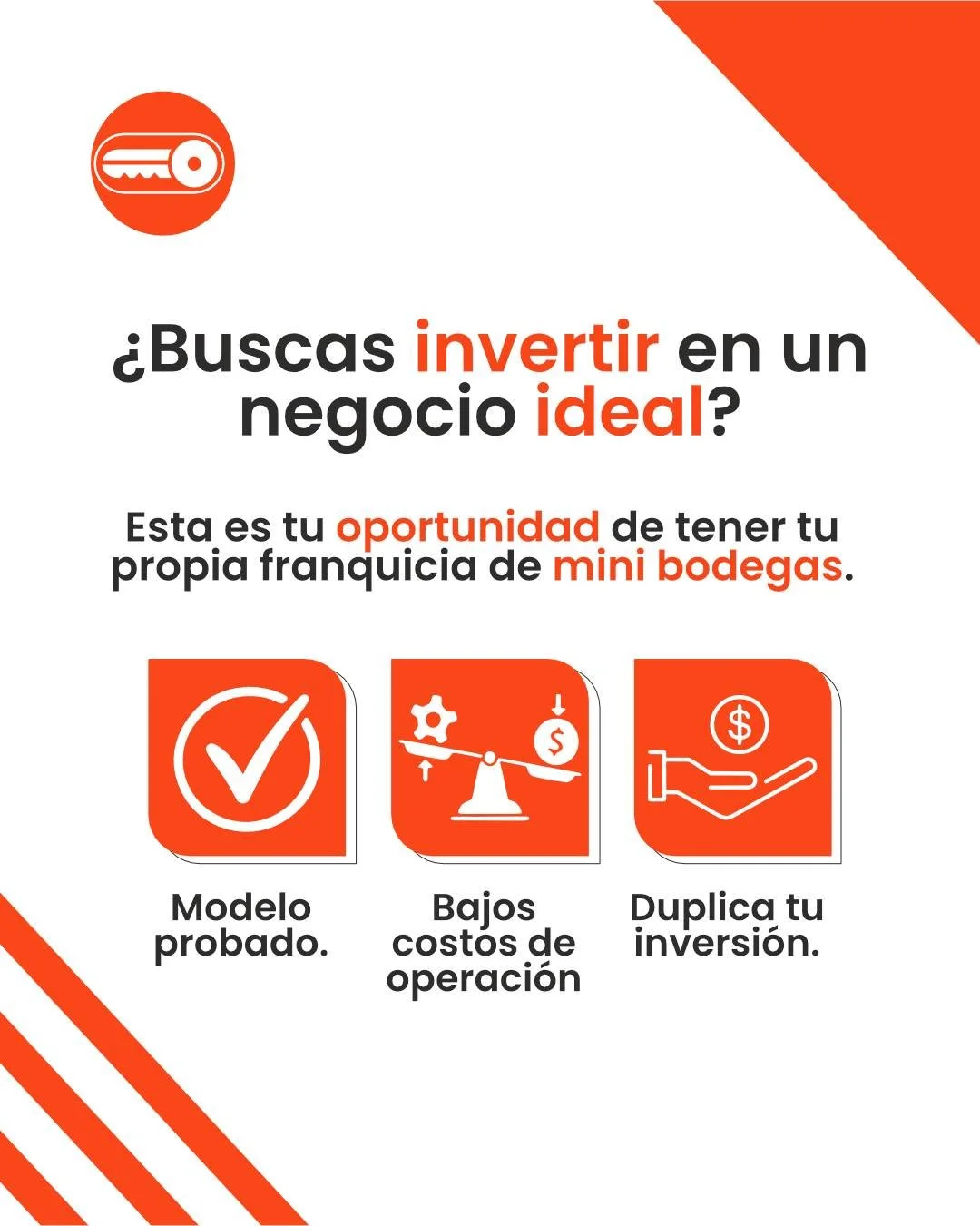 Buscamos socios para llevar nuestro modelo a nuevos mercados.✅

Escr&iacute;benos y conoce c&oacute;mo tener tu propia franquicia.📩
🌐https://www.ustedguarda.com/franquicias 
📲(477) 826 70 56