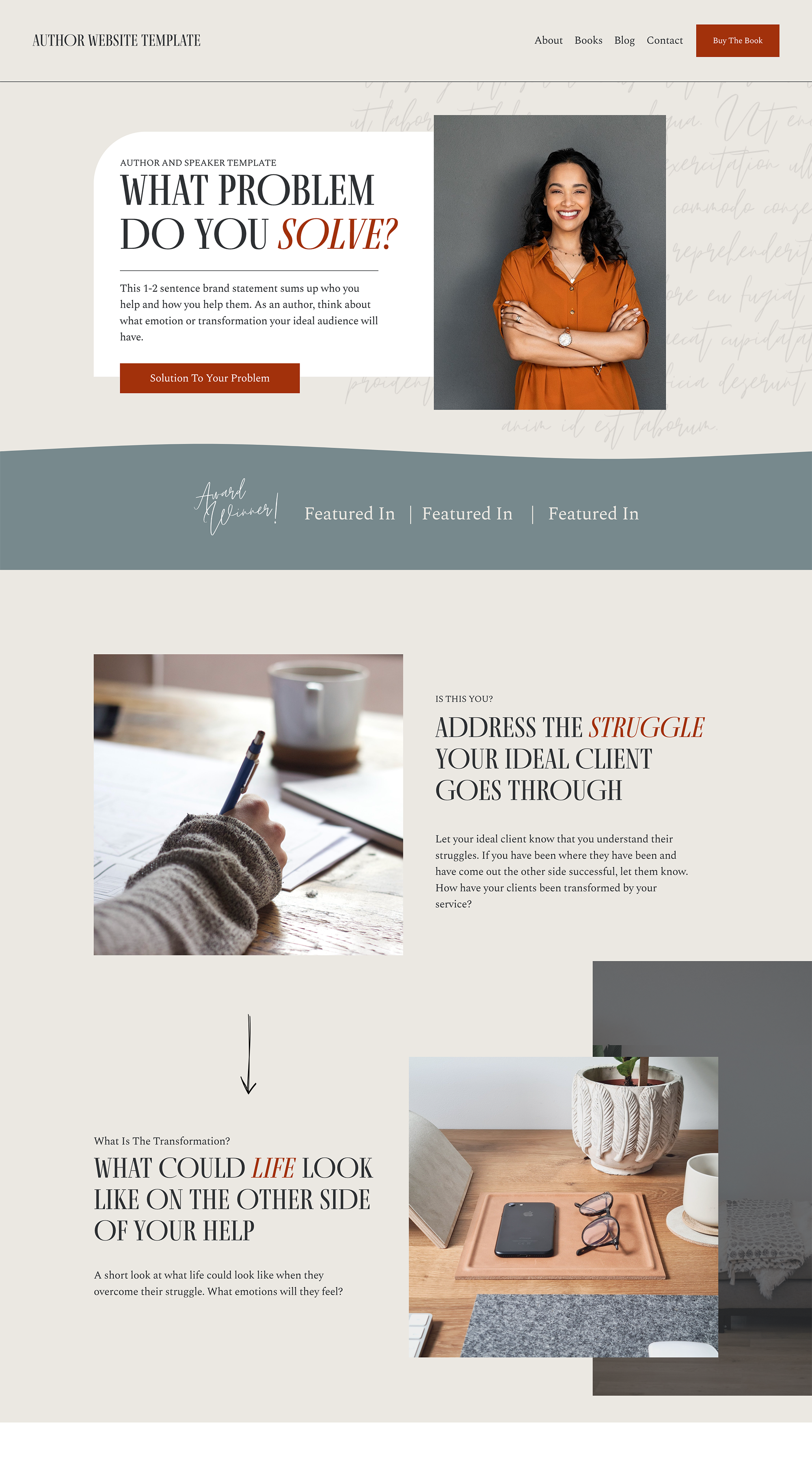 Christian author website design