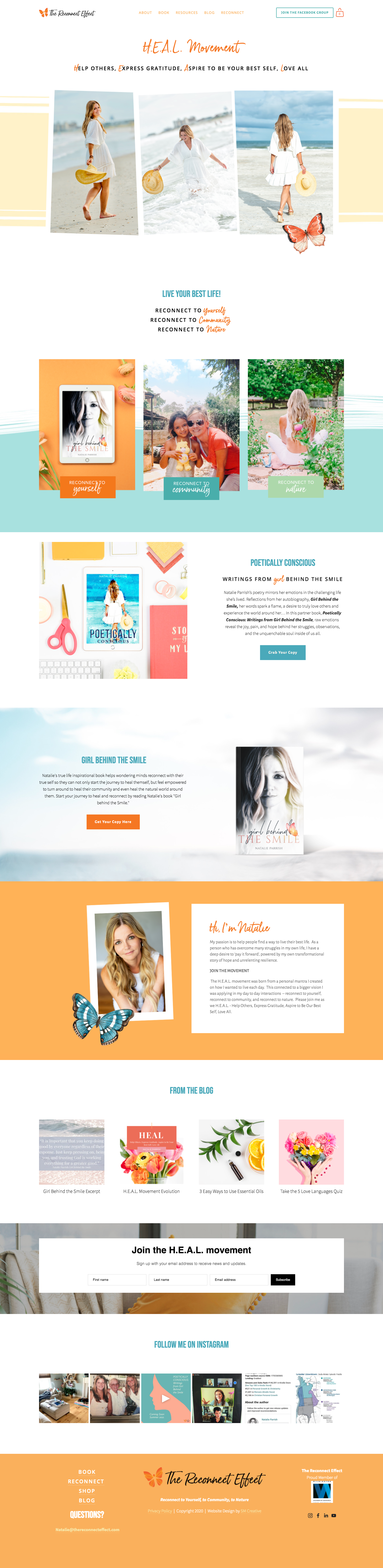 Christian author website design