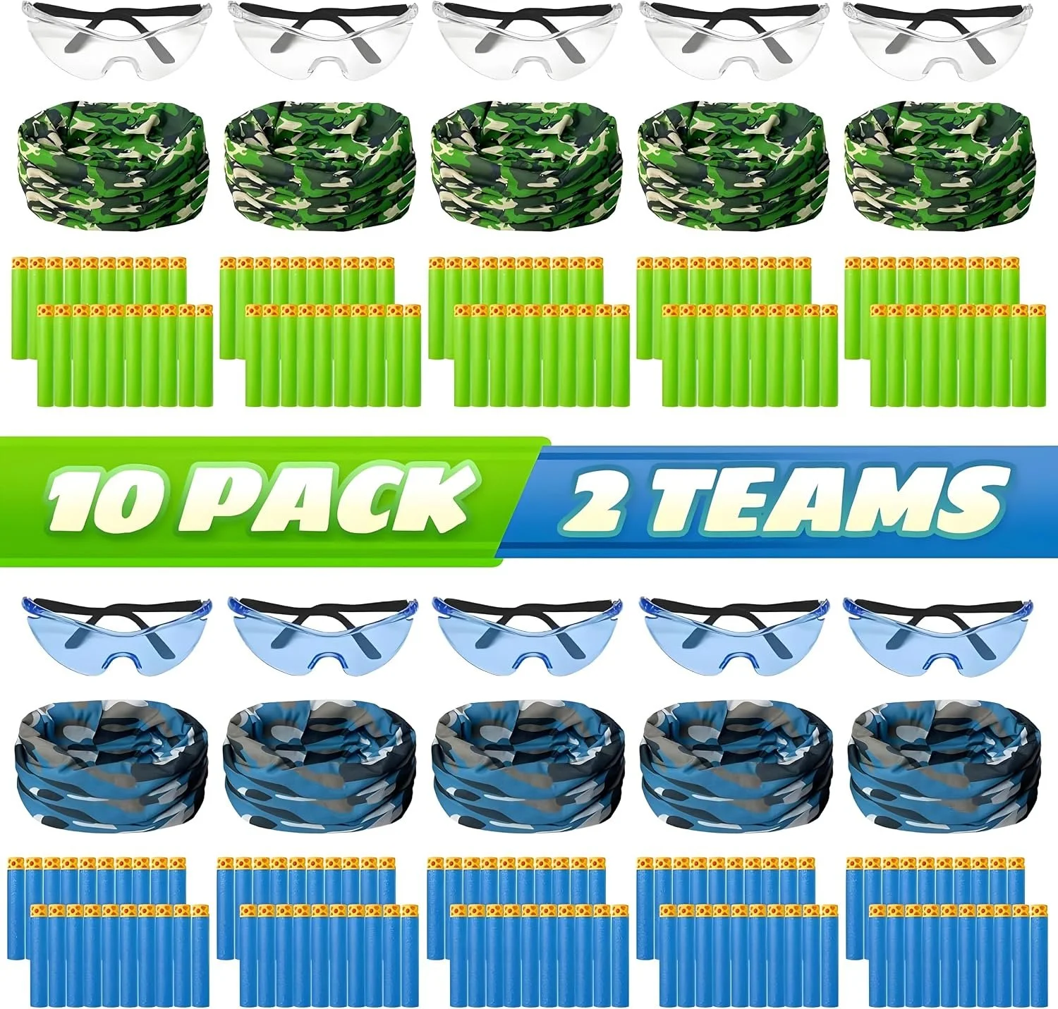 Nerf Wars Kit - 25 Guns + 8 Obstacles