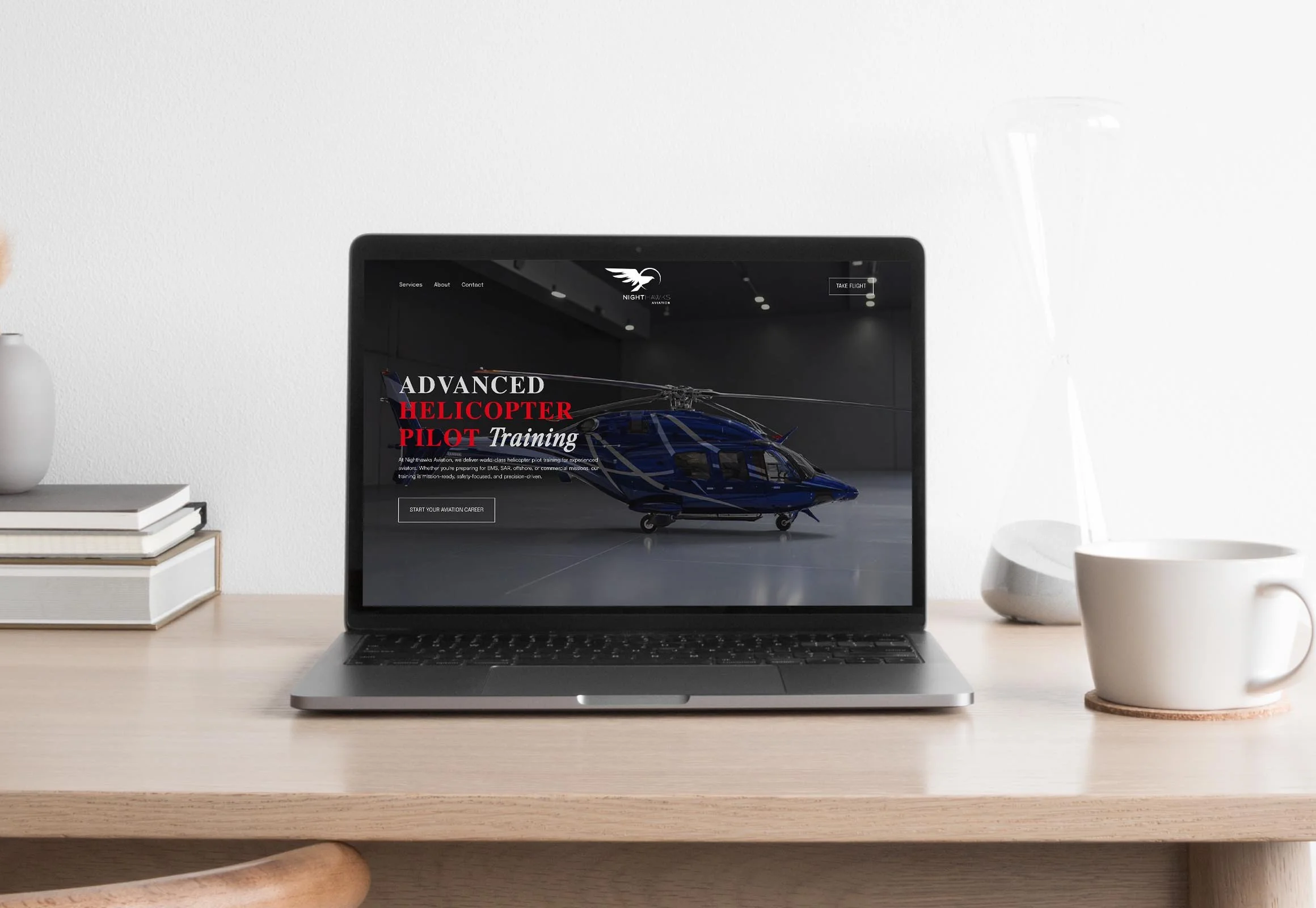 Advanced helicopter pilot training squarespace web design