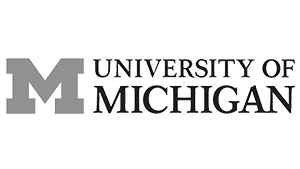 University of Michigan logo with a large block M and the words 'University of Michigan'