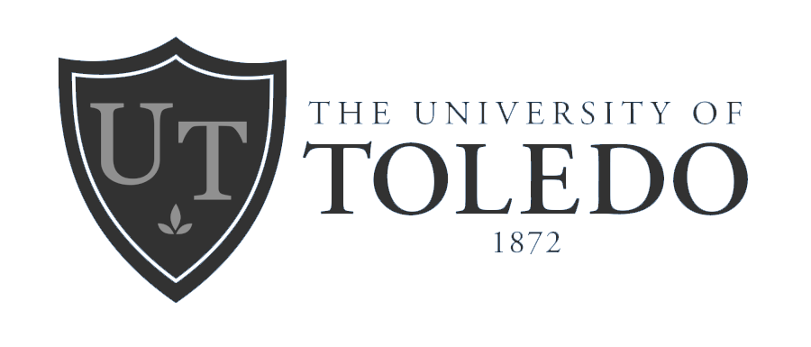 The University of Toledo logo with a shield containing the letters 'UT' and the text 'The University of Toledo 1872'.