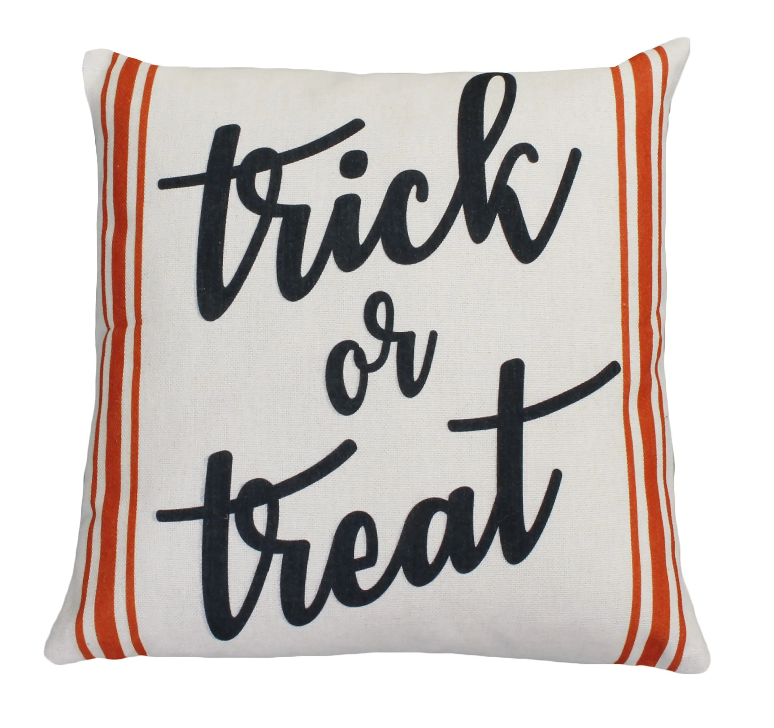 TRICK OR TREAT FARMHOUSE FRANCO FAUX LINEN HALLOWEEN PILLOW-PRINTED-DTM SOLID FRANCO FAUX LINEN BACK-20X 20-NATURAL ORANGE BLACK-FLY.JPG