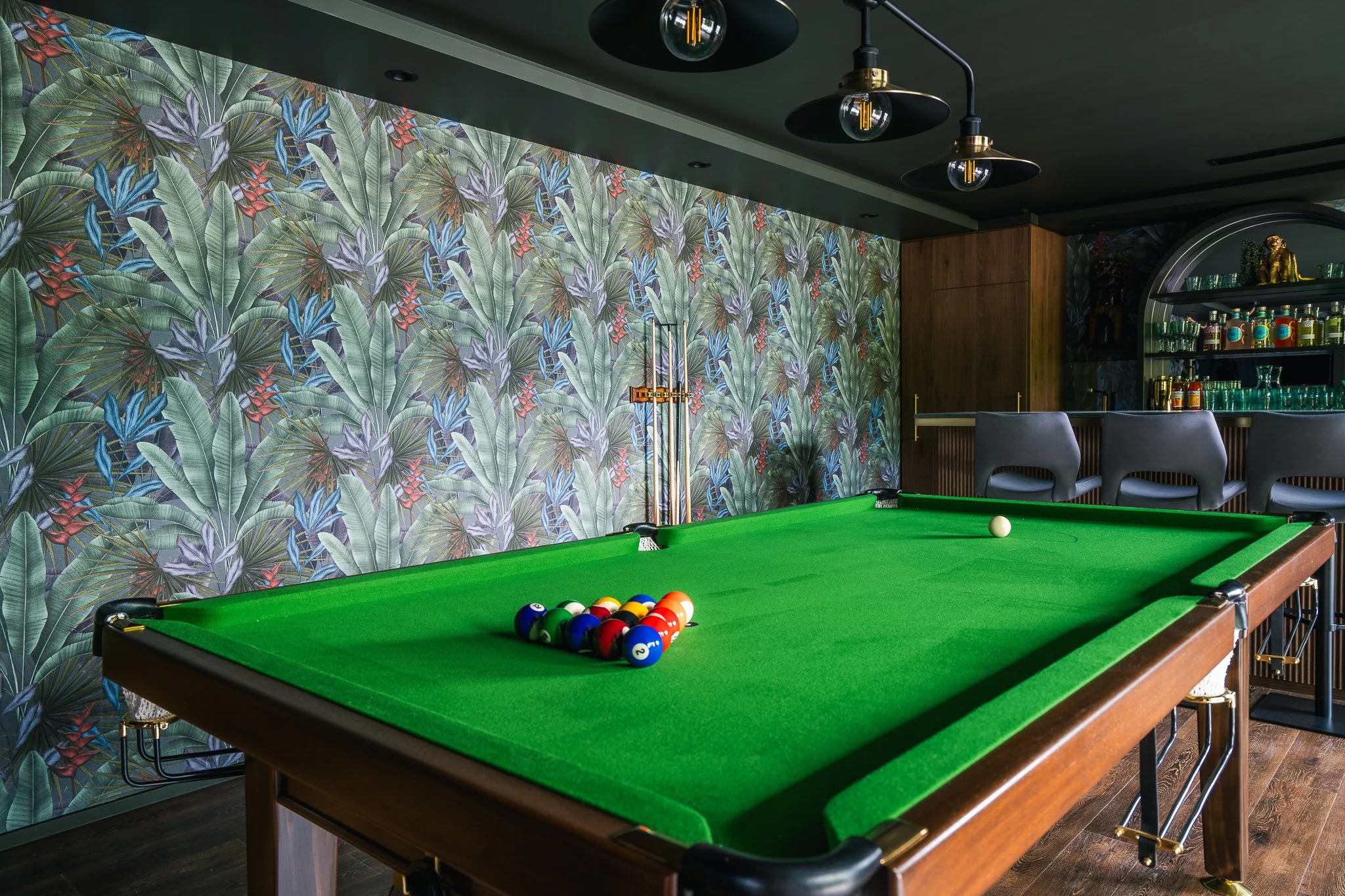 Expert bedroom wallpapering by the team at Remarkable Coatings Queenstown.