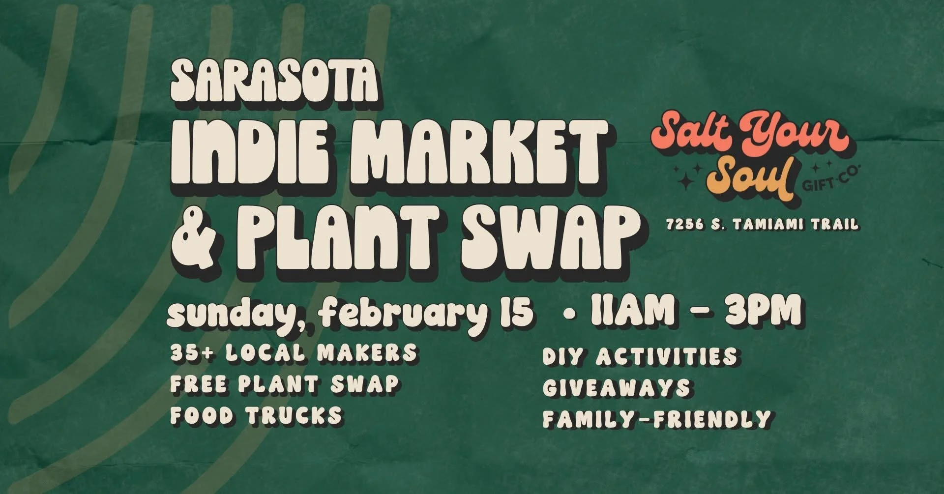 February Sarasota Indie Market and Plant Swap 