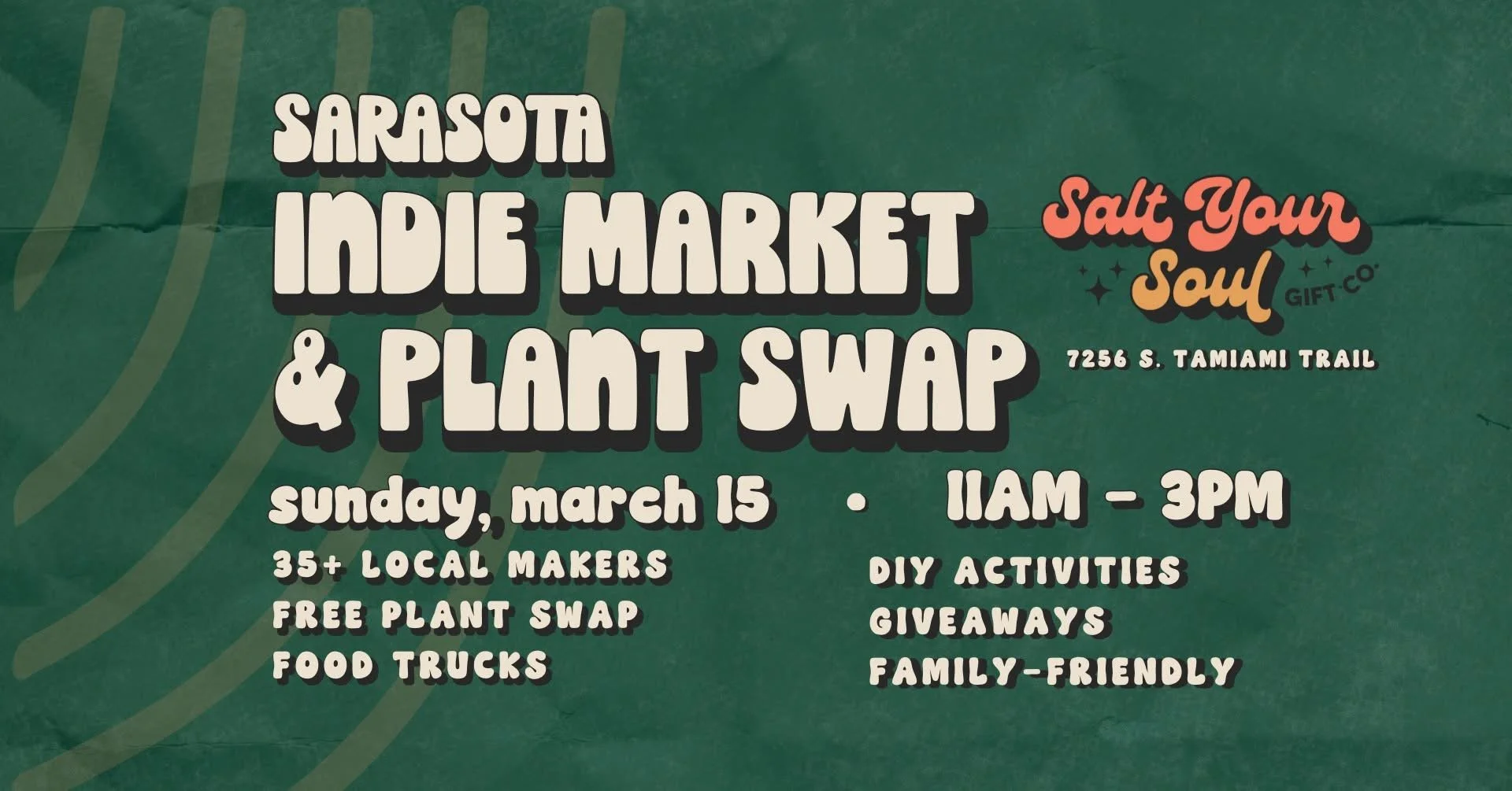 March Sarasota Indie Market and Plant Swap 