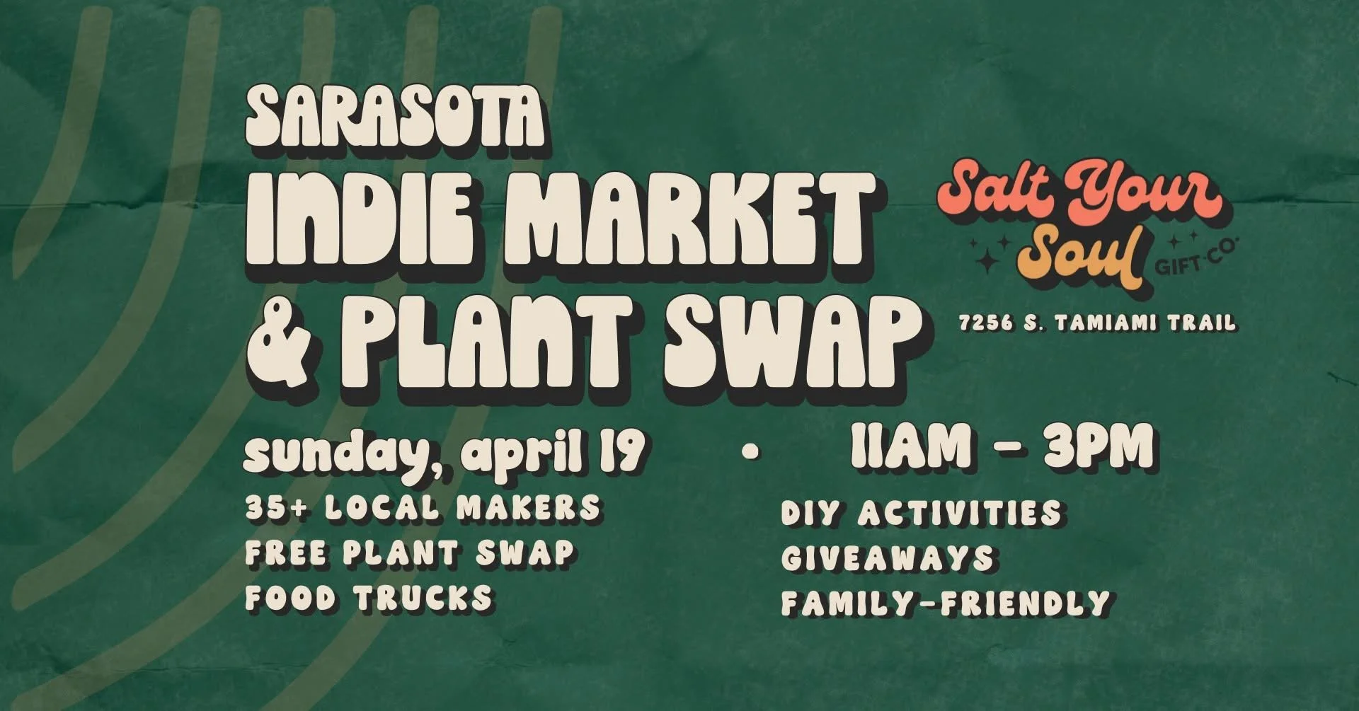 April Sarasota Indie Market and Plant Swap