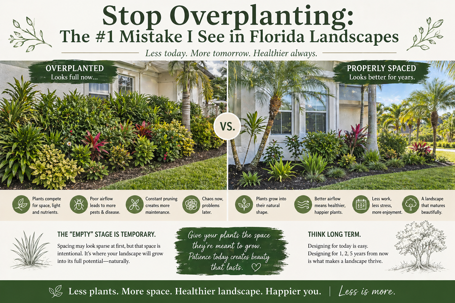 Stop Overplanting: The #1 Mistake I See in Florida Landscapes