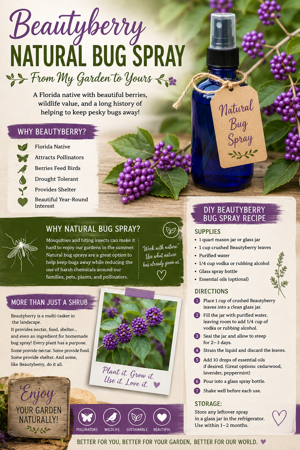 Beautyberry: The Florida Native That Doubles as Bug Spray