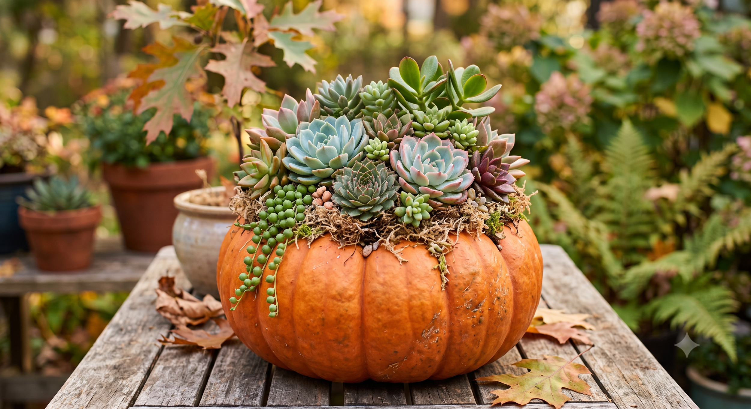 Harvest Succulent Pumpkin Workshop