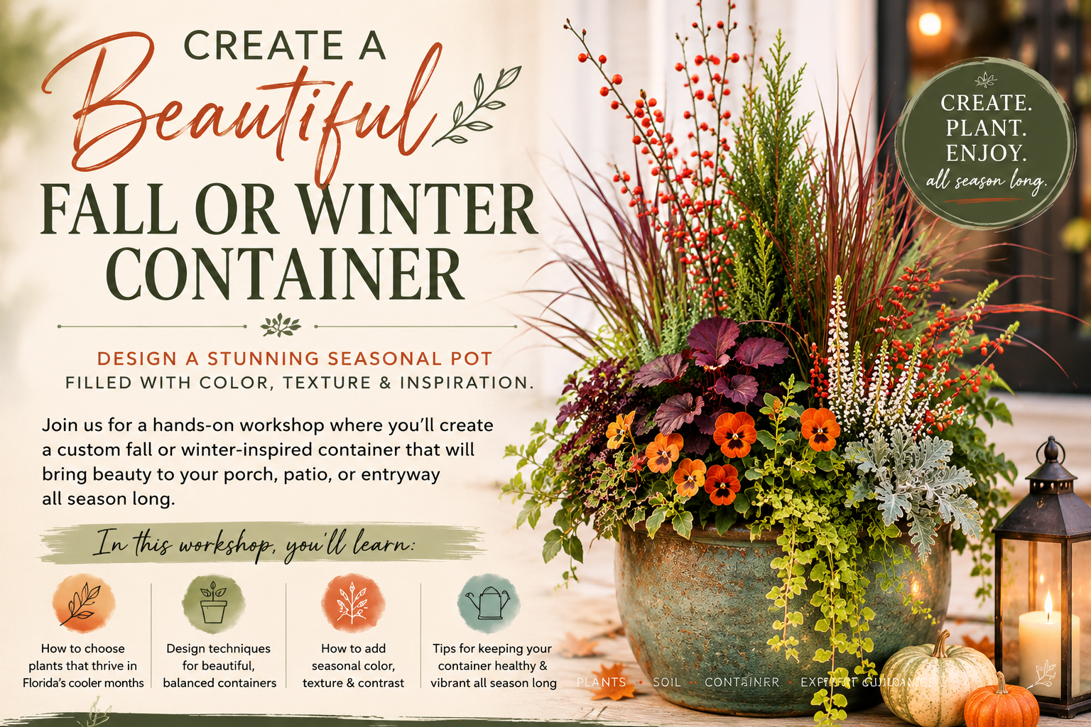Fall & Winter Container Gardening Workshop