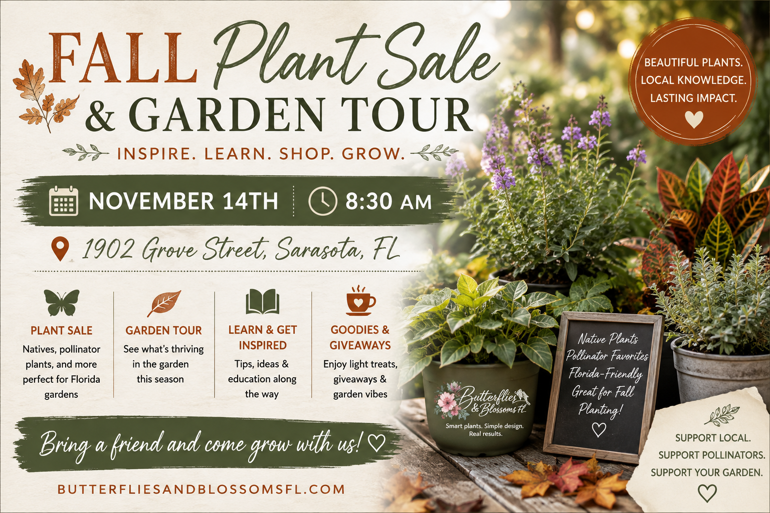Fall Plant Sale and Garden Tour 