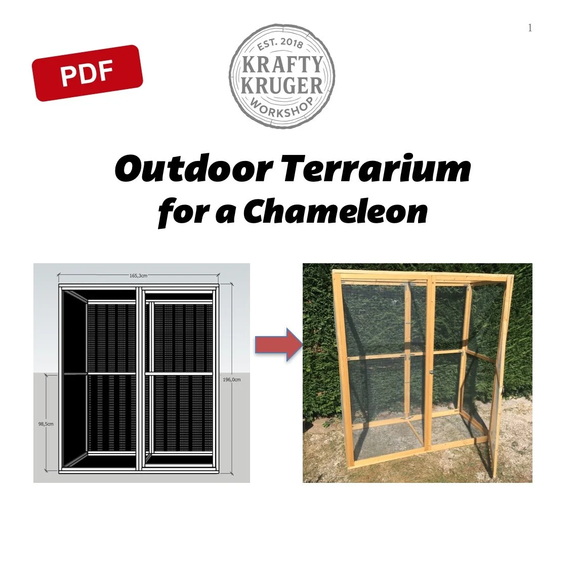 Outdoor Terrarium for a Chameleon - Plans