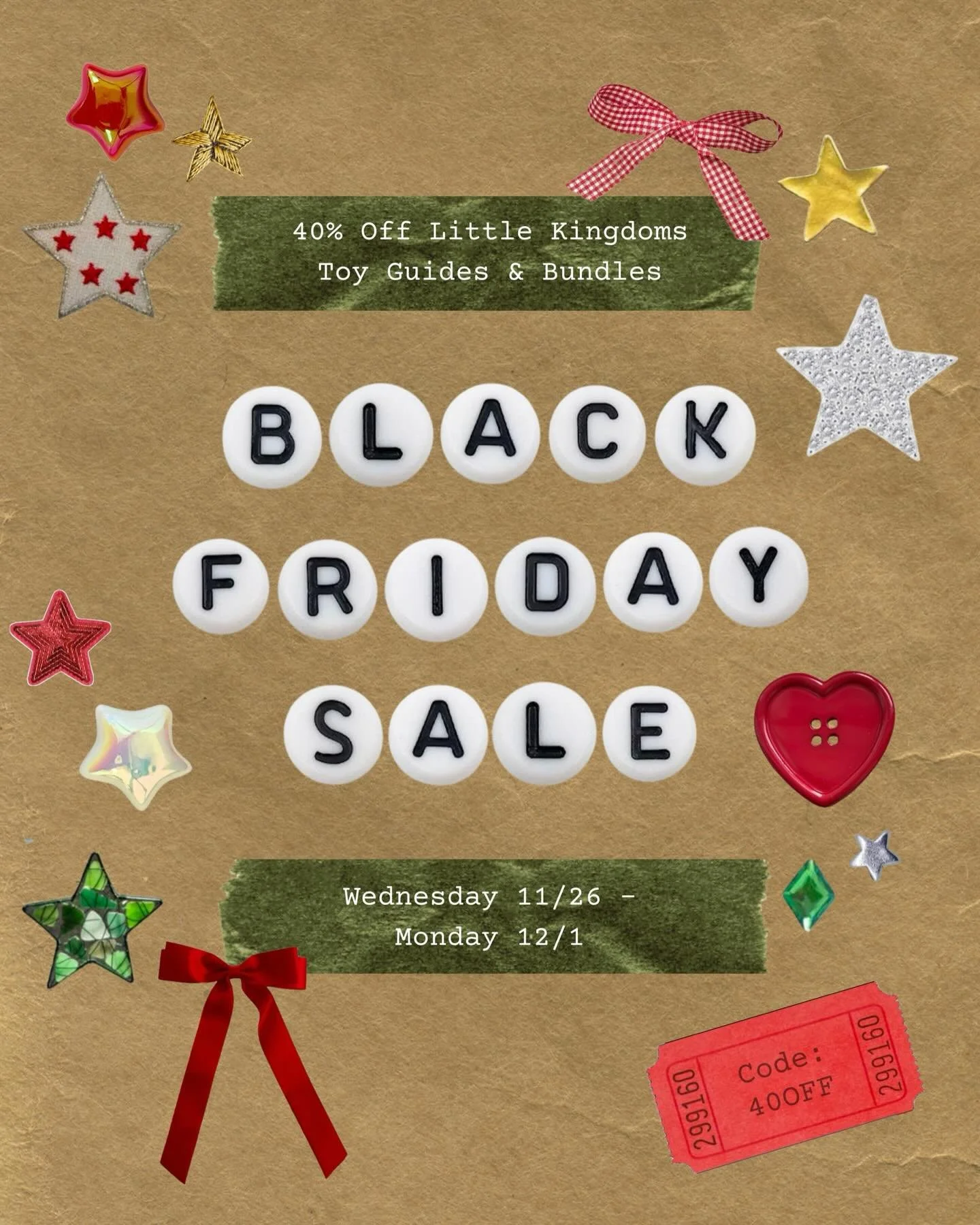 Ready to buy the right toys this season AND skip the post-holiday clutter and chaos?!

Shop our 17 educator-approved virtual toy guides at 40% off from 11/26-12/1! From building to dramatic play to STEM to loose parts, we have a guide for every kind 