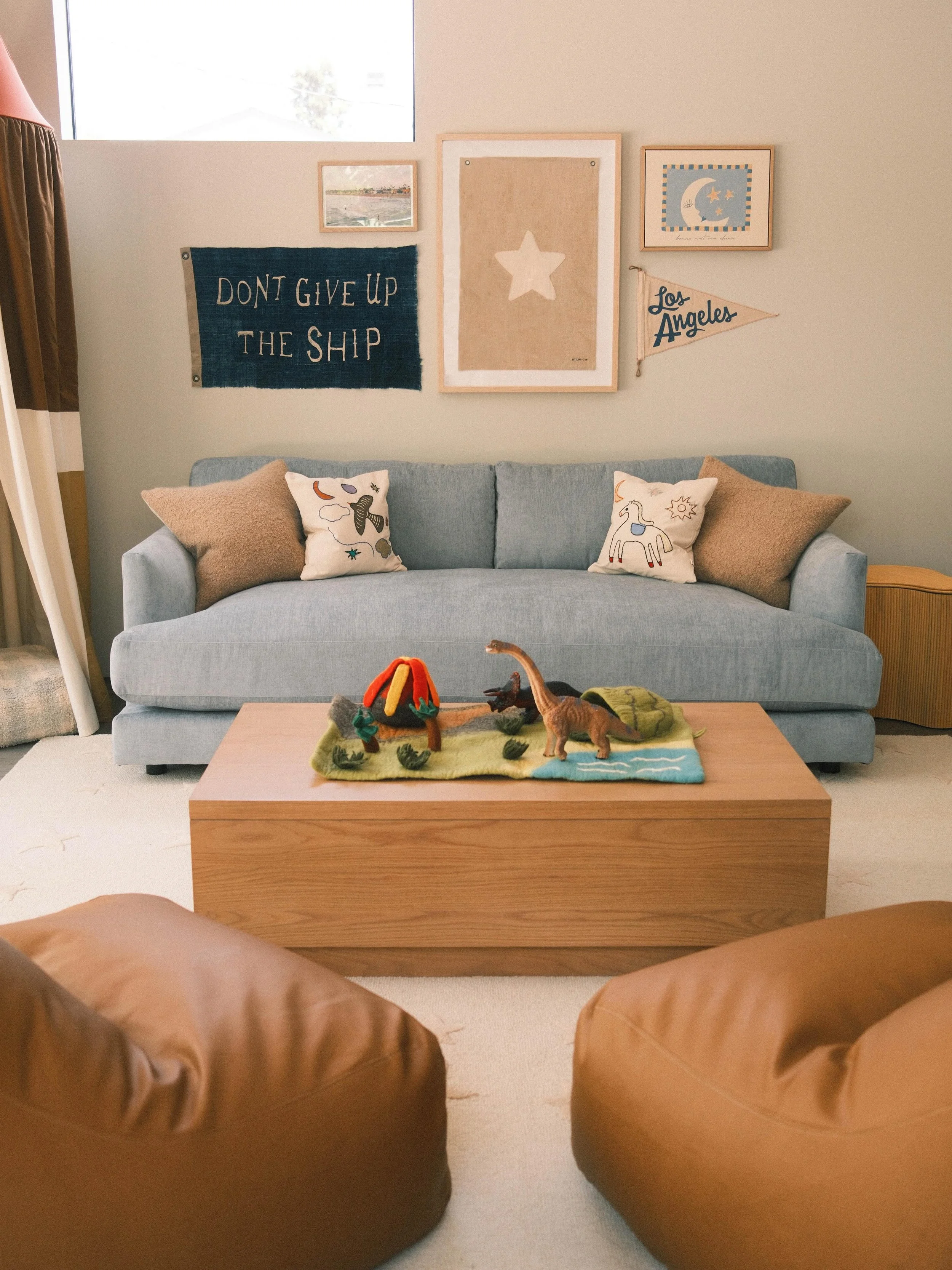 Meet our Dino-mite Playroom 🦕🩵

We loved turning a room right off our clients&rsquo; kitchen into a spot for a sweet almost-2-year-old to play! Cooking dinner while having eyes on your little one playing? Now we&rsquo;re talking 😉

This little guy