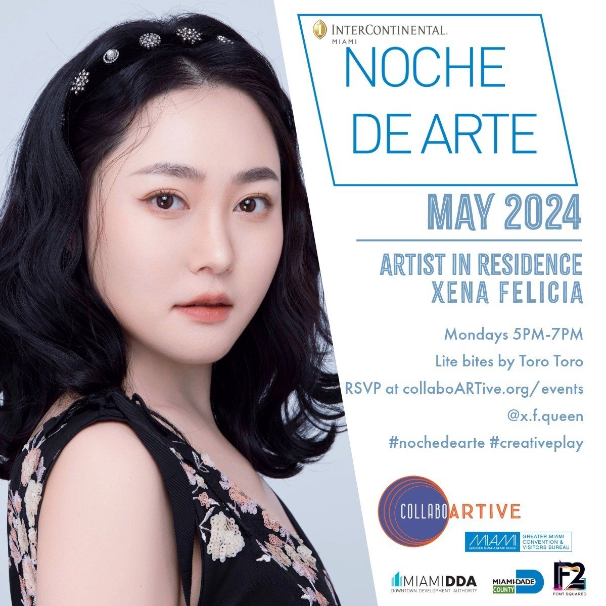 Just like life, April ends with openings and closings, endings and new beginnings. Monday Noche de Arte welcomes @x.f.queen Xena Felicia to the Gallery Lounge. On Tuesday, we say farewell to Green Library's exhibition Papel Deux. Both events promise 