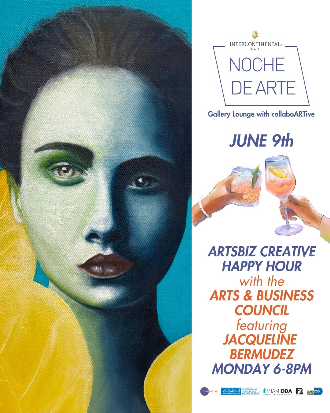 Join us tonight from 6-8 PM for ArtsBiz Creative Happy Hour with Miami Arts &amp; Business Council! 🎨✨ Don't miss the chance to meet our Artist in Residence, Jacqueline Bermudez!

Special Drink Announcement: 🍹 The &quot;Love is Love&quot; Cocktail 