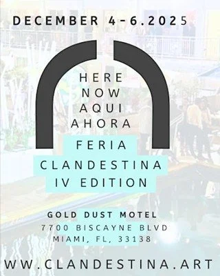 🎨 Encuéntranos en Feria Clandestina | 4-7 de diciembre de 2025

Doce artistas residentes de collaboARTive (¡además de nuestra increíble Directora de Programa Ana Chávez!) llevarán su energía creativa a una de las ferias de arte más esperadas de Miami.

Conoce a los creadores:
✨ I