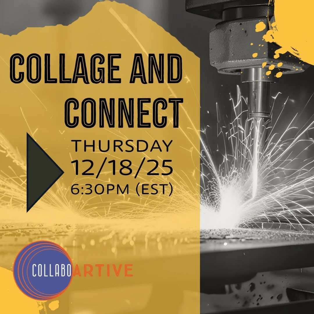 ¡ESTA NOCHE! ¡Collage y Conéctate con nosotros! 

🎨 Tanto si eres un artista experimentado como si acabas de empezar, Collage and Connect es para todos.
¡Así que reúne tus materiales y prepárate para una divertida e inspiradora hora de creatividad! 💌

✂️Can ¿No puedes venir en persona? 