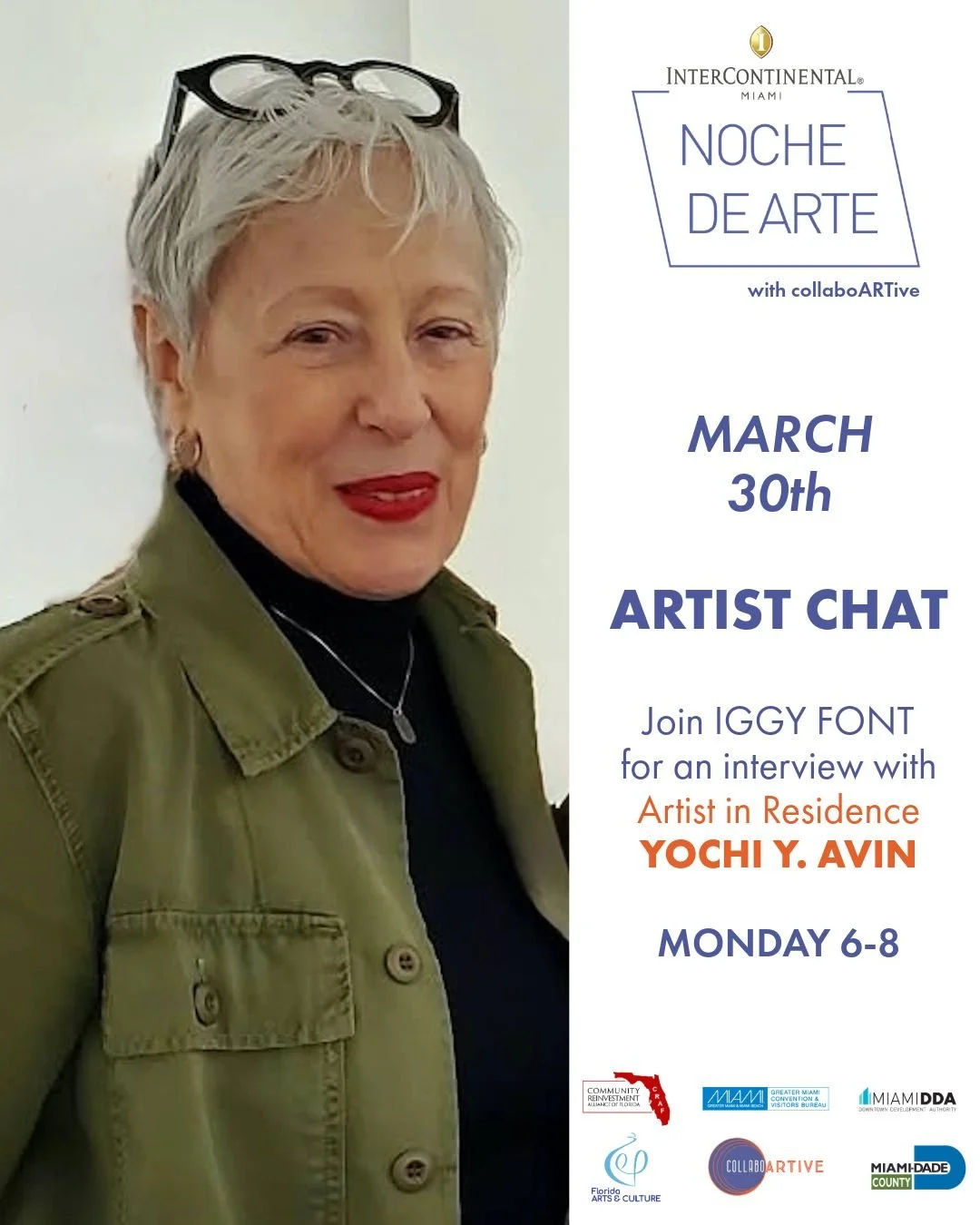 Noche de Arte | Monday, March 30th 🎨

Final Monday of Women's History Month&mdash;and we're ending strong. This week at Noche de Arte, celebrate the women artists, leaders, and changemakers who are rewriting narratives and building the Miami we beli