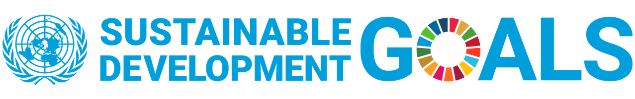 Logotipo de las Naciones Unidas seguido del texto "Objetivos de Desarrollo Sostenible" con un icono circular multicolor.