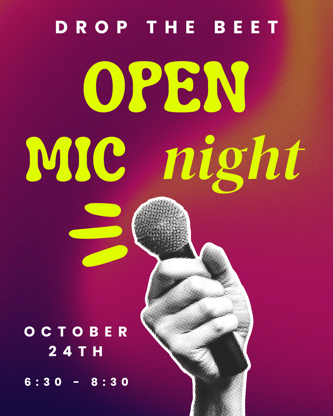 October Open Mic Night
