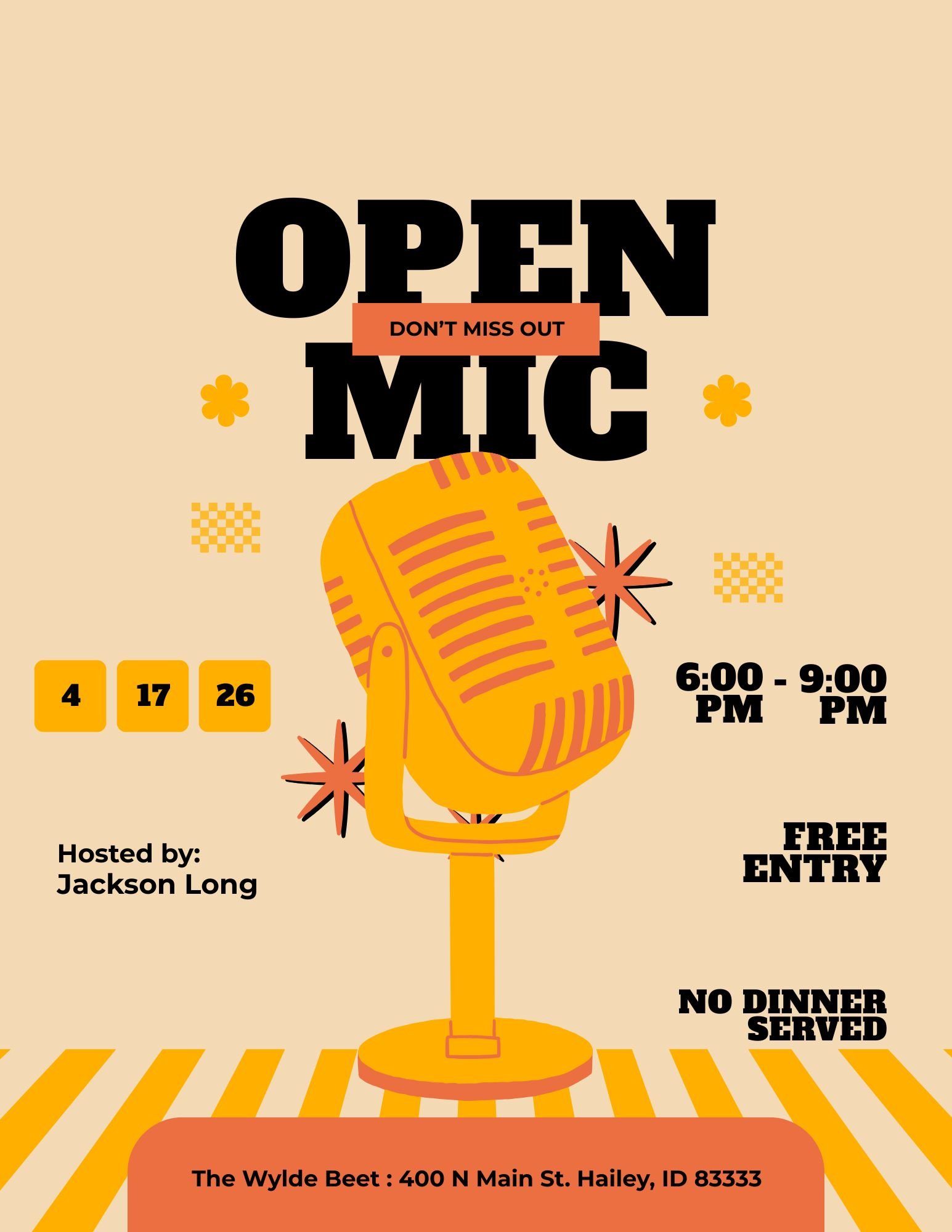 April Open Mic Night