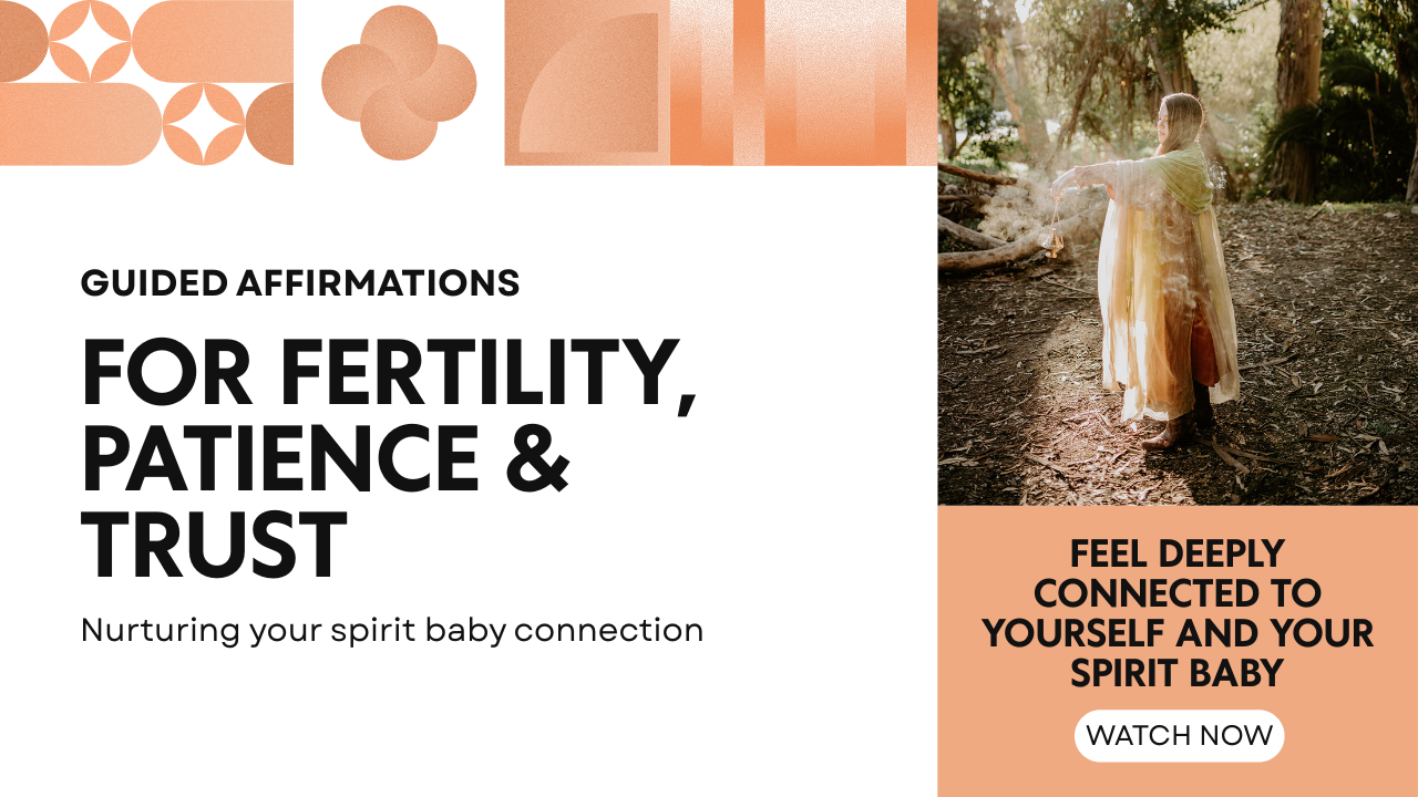 Affirmations for Fertility, Patience &amp; Trust 🕊 Spirit Baby Connection