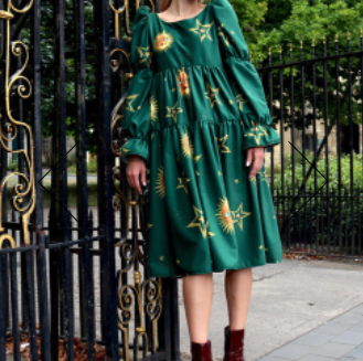 The Emerald Velvet Dress