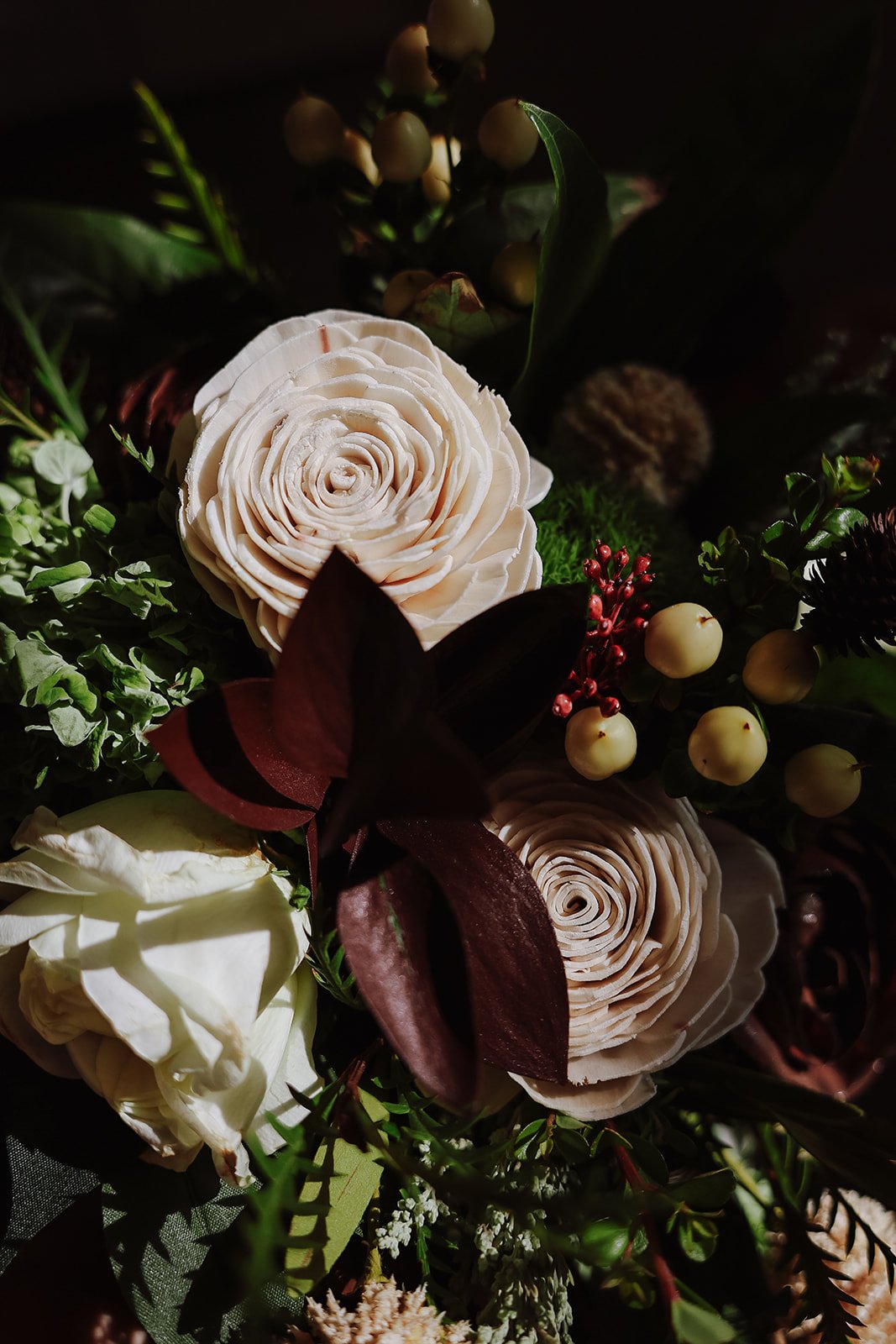 wedding reception details from the studio in draper
