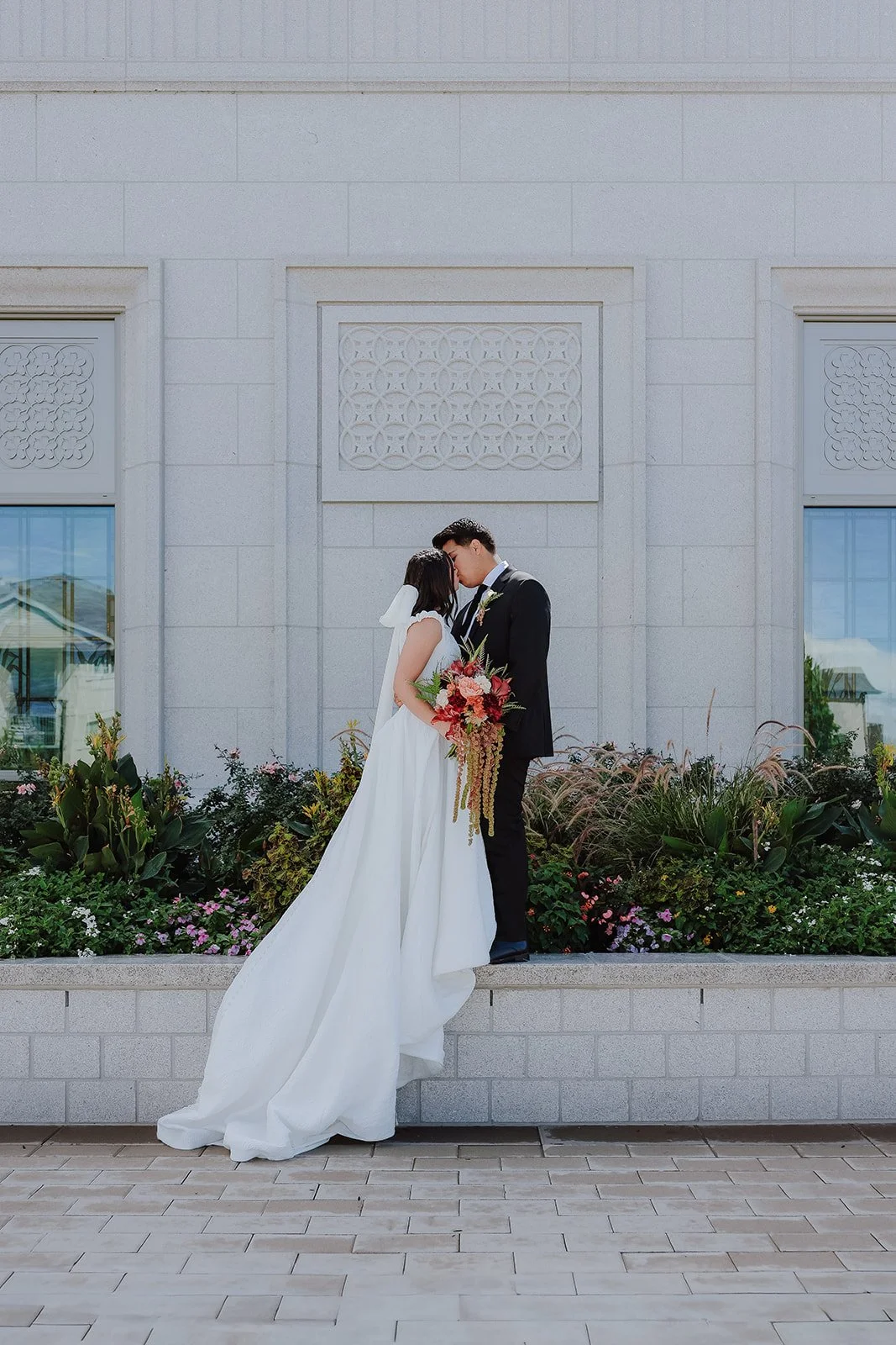 Wedding at the Orem Temple in Utah