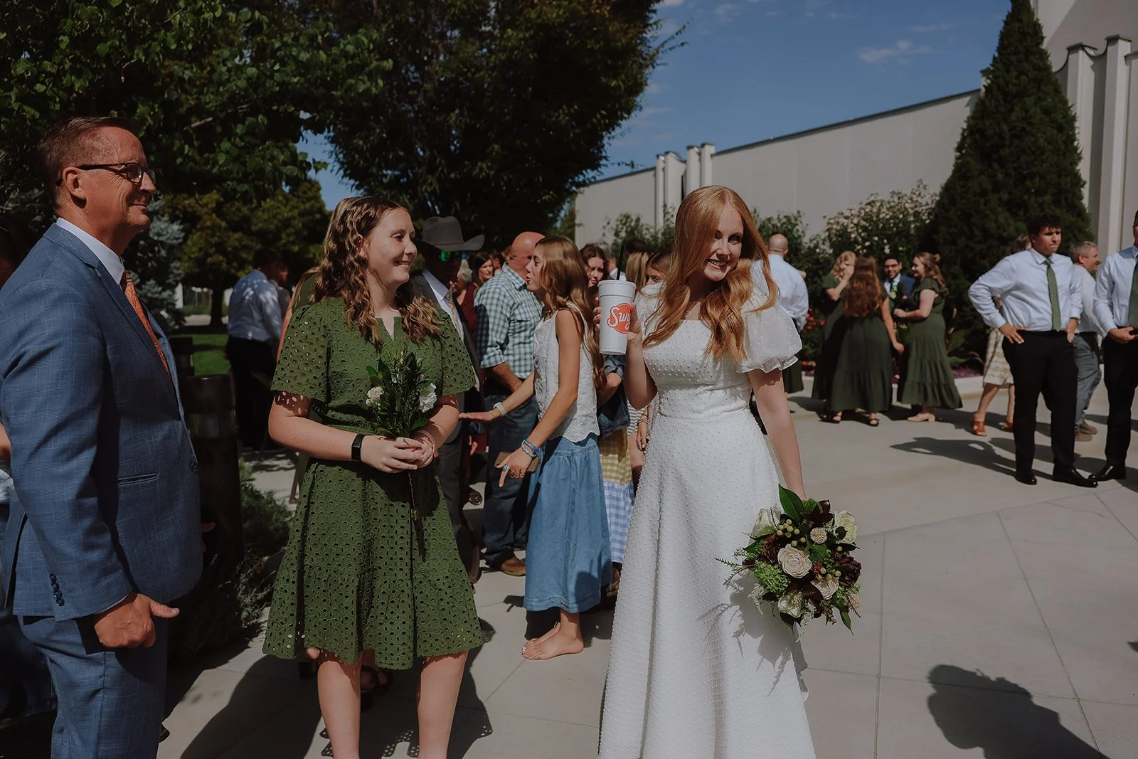 Jordan River temple wedding exit