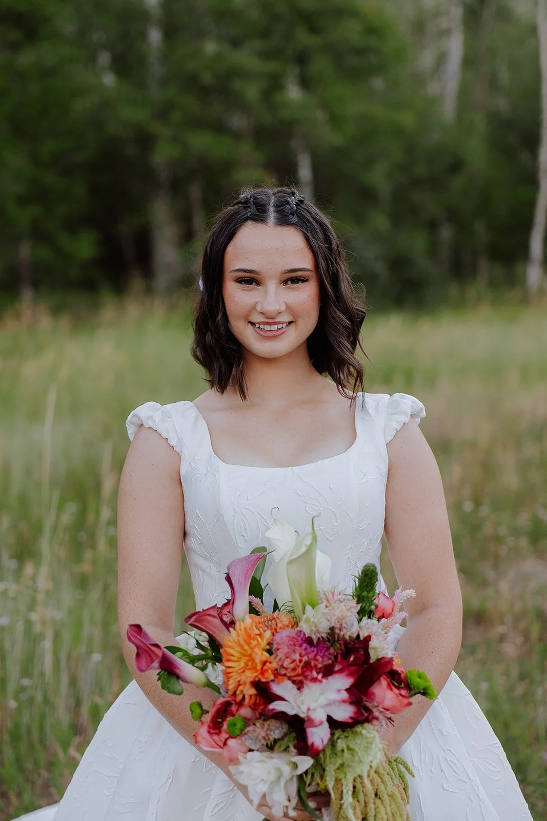 Photograph of a bride and groom for their bridals in Provo, Utah